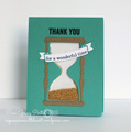 Wykrojnik - Poppystamps - Grand Hour Glass - klepsydra