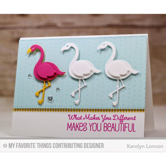 Wykrojnik - Die-namics - Flamingos flamingi