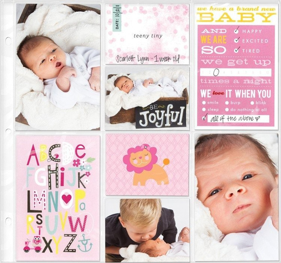 Pocket Pages cards - Hello Baby Girl - Me&My Ideas TPCE-04