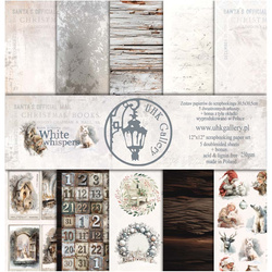 Zestaw papierów do scrapbookingu 30x30 - Uhk Gallery - White Whispers