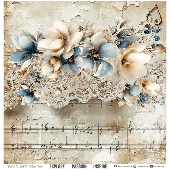 Zestaw papierów do scrapbookingu 30x30 - Craft o'clock - Melody of My Soul