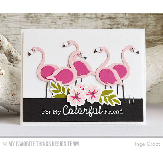 Wykrojnik - Die-namics - Flamingos flamingi