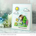 Stempel - My Favorite Things - Rain or Shine - dziewczynki z parasolkami