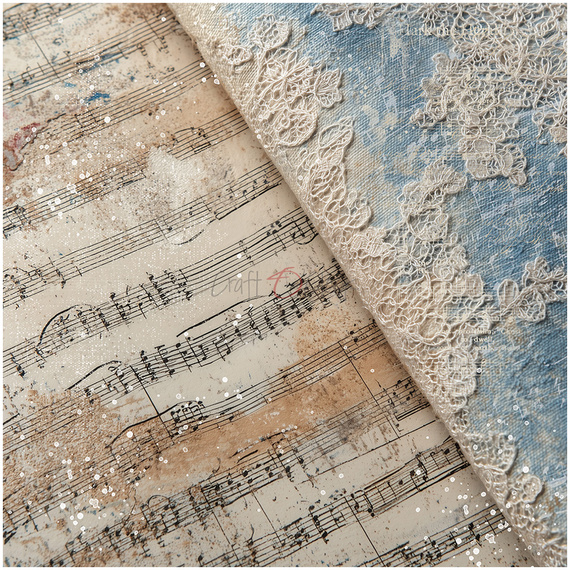 Zestaw papierów do scrapbookingu 20x20 - Craft o'clock - Melody of My Soul mix