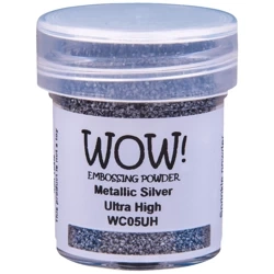 Puder do embossingu - Wow! - Metallics Silver