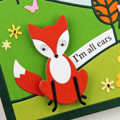 Wykrojnik - Poppystamps - Sly Fox / lis