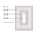 Wykrojnik Sizzix Framelits - Rectangles #2 658610 prostokąty