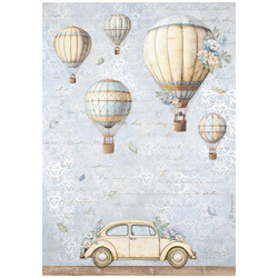 Papier ryżowy A4 - Stamperia - Timeless Air Balloons - balony