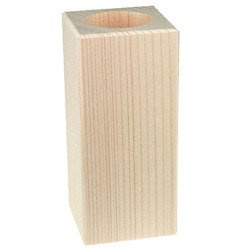 Świecznik bukowy H130