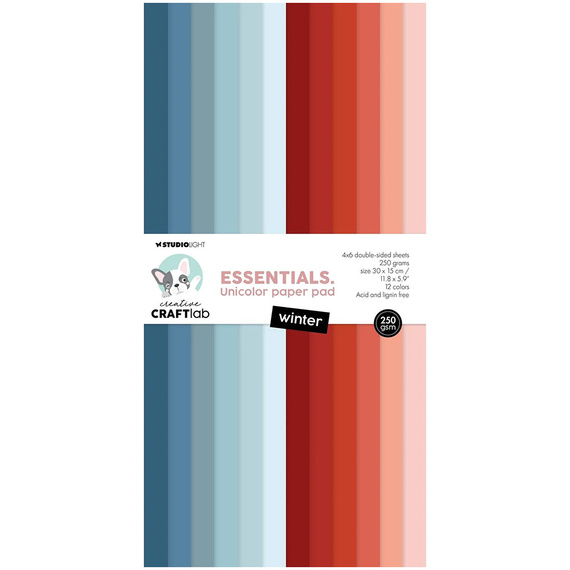 Zestaw papierów do scrapbookingu 15x30 - StudioLight - Winter