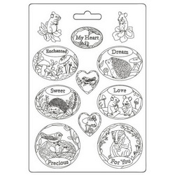 Foremka do odlewów 21x29,7 - Stamperia - Woodland etykiety