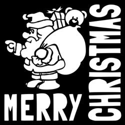 Maska - Creative Expressions - Merry Christmas Santa - Święty Mikołaj