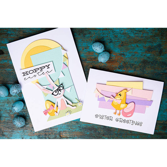 Wykrojnik Sizzix Thinlits - Vault Bunny + Chick by Tim Holtz