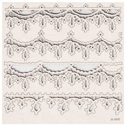 Tekturka - Tatting Christmas - bordery - Scrapiniec