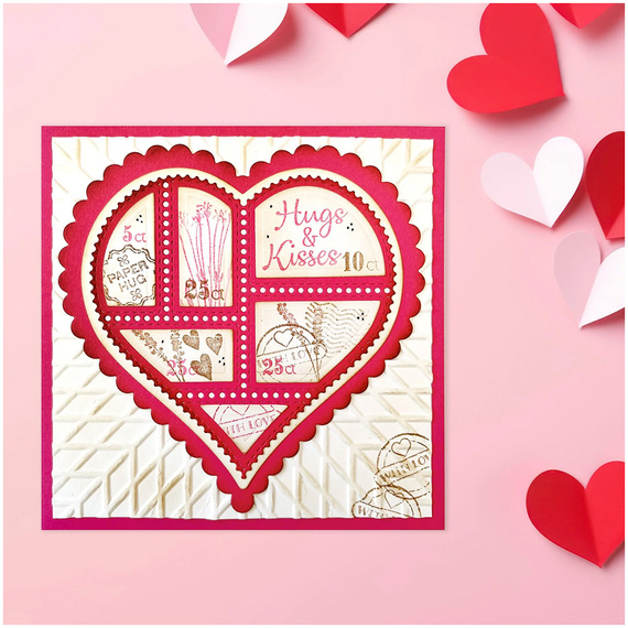 Folder do embossingu - Nellie's Choice - EF3D102 serce