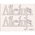Tekturka - napis Alleluja 03 - 2szt Scrapiniec