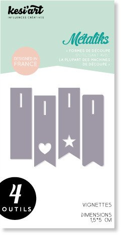 Wykrojnik Kesi'Art Metaliks - Thumbnails OD-120 zakładki bannerki