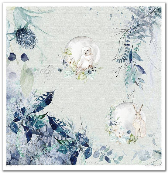 Zestaw papierów do scrapbookingu 30x30 - The world of ice porcelain zwierzęta
