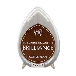 Szybkoschnący tusz pigmentowy Brilliance Drop - Coffe Bean - Tsukineko
