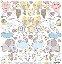 Arkusz dodatków do wycięcia - Craft o'clock - Sweet Princess I - Premium