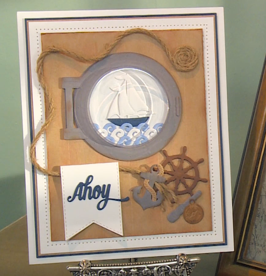 Wykrojnik - Creative Expressions - Porthole - Wishing You smooth sailing