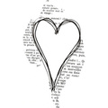 Stempel - Serce na tle - Agateria