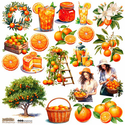 Naklejki - ScrapLove - Oranges 1