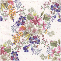 Serwetka 33x33cm - Delicate flowers with mini dots kwiatki kropki