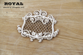 Tekturka Royal mały dekor z rameczką / small frame - Scrapiniec