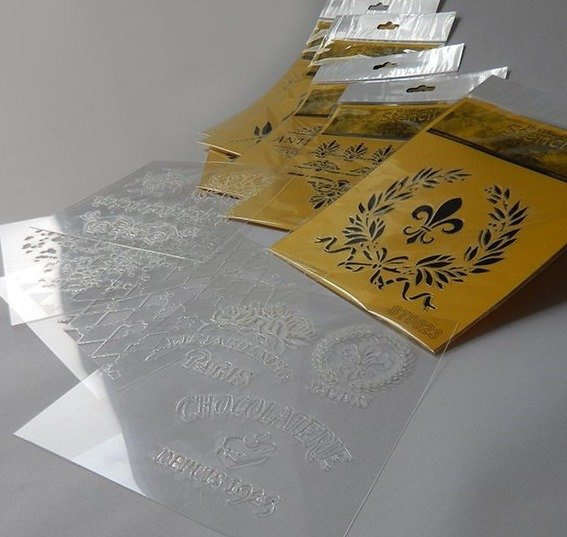 Maska / szablon 16x16cm - Lilijka