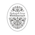Stempel - Radosnych Świąt Wielkanocnych - oval - Agateria