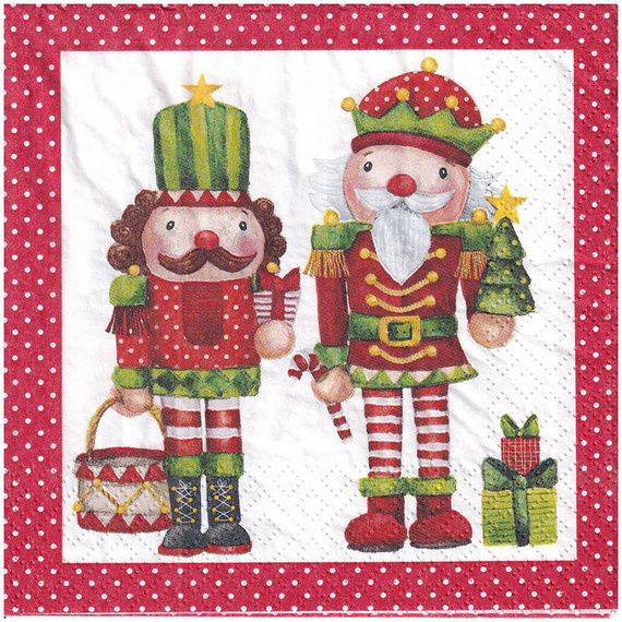 Serwetka 33x33cm -  Dziadek do orzechów