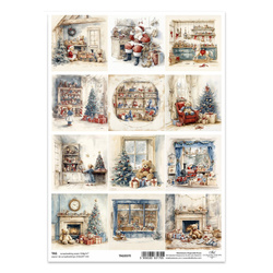 Zestaw tagów do scrapbookingu 0370 choinki, prezenty, sklepik z zabawkami