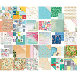 Pakiet papierów do scrapbookingu - mix wzorów - 45szt