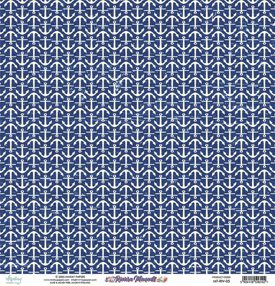 Papier do scrapbookingu 30x30 - Mintay - Riviera Moments 05