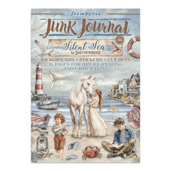 Zestaw papierów, naklejek i elementów Junk Journal - Silent Sea - Stamperia