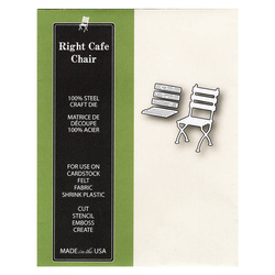 Wykrojnik - Poppystamps - Right Cafe Chair krzesło
