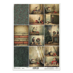 Papier ryżowy do decoupage A4 - R2714 - Itd Collection