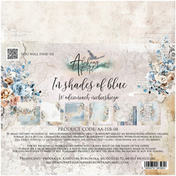 Zestaw papierów 20x20 - Alchemy of Art - In shades of blue