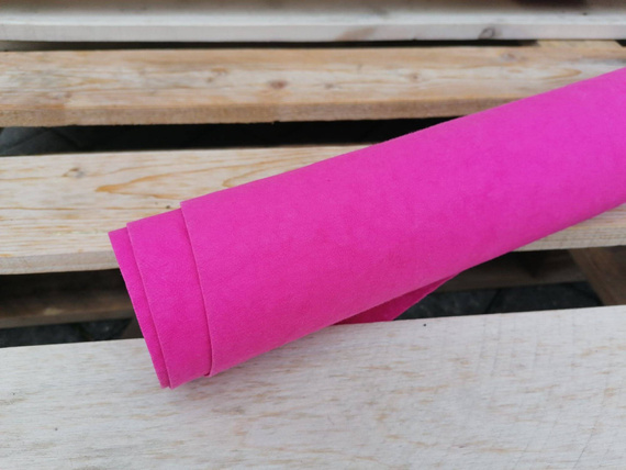 WASHPAPA papier do szycia - Aged Color fuksja - arkusz ok.48x48cm