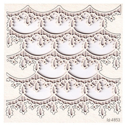Tekturka - Tatting Christmas - małe tło - Scrapiniec
