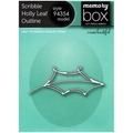 Wykrojnik - Memory Box - Scribble Holly Leaf Outline liść ostrokrzew kontur