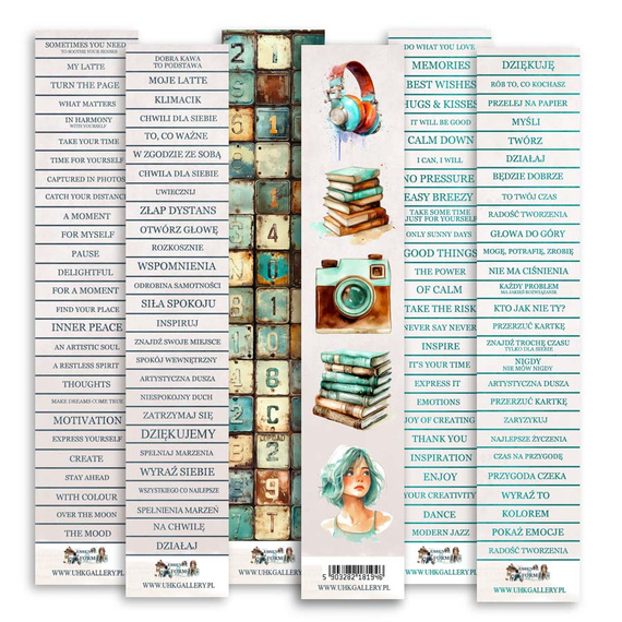 Papiery do scrapbookingu 5x30 paski - UHK Gallery - Essence and Form