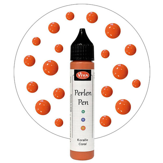 Perlen Pen - Viva Decor - Koral 306 perełki w płynie