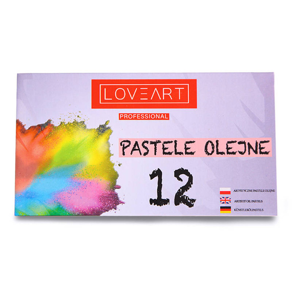 Pastele olejne LOVEART 12 kolorów - do rysunku i malowania