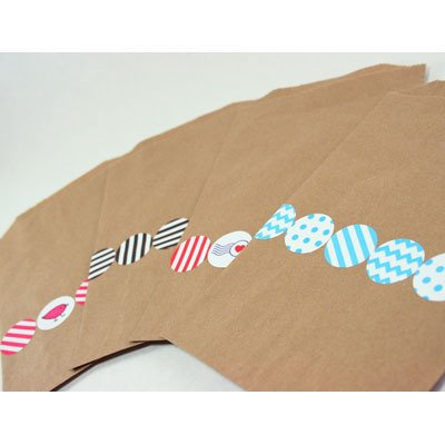 Naklejki - Aqua Chevron zygzag - 4arkusze - Whisker Graphics