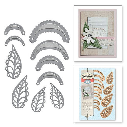 Wykrojnik - Spellbinders - Stack And Fan Flowers S6-047 płatki i listki