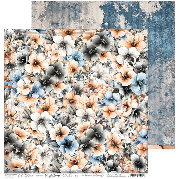 Zestaw papierów do scrapbookingu 30x30 - Craft o'clock - Nighttime Chill
