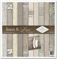 Zestaw papierów do scrapbookingu 30x30 - Linen & Lace