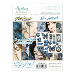 Zeszyt papierów do scrapbookingu Art Journal 15x20 - Mintay - Blue Portraits